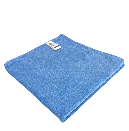 Mikrofasertuch Ziron Terry 40 × 40 — Blau · Karton: 25 Stk.