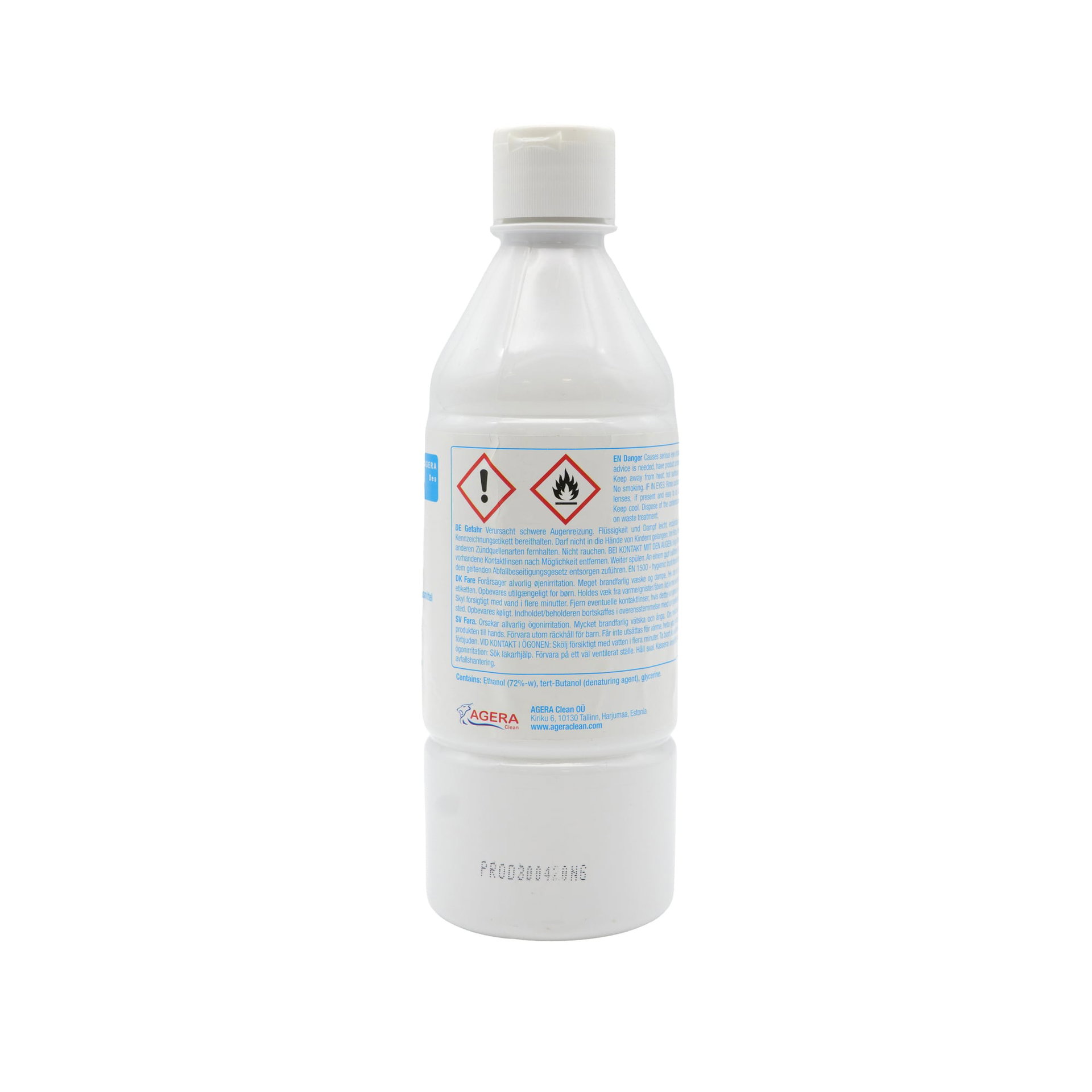 EgbertWilts Händedesinfektionsmittel Agera 500 ml — Flasche · Karton: 500 Stk.