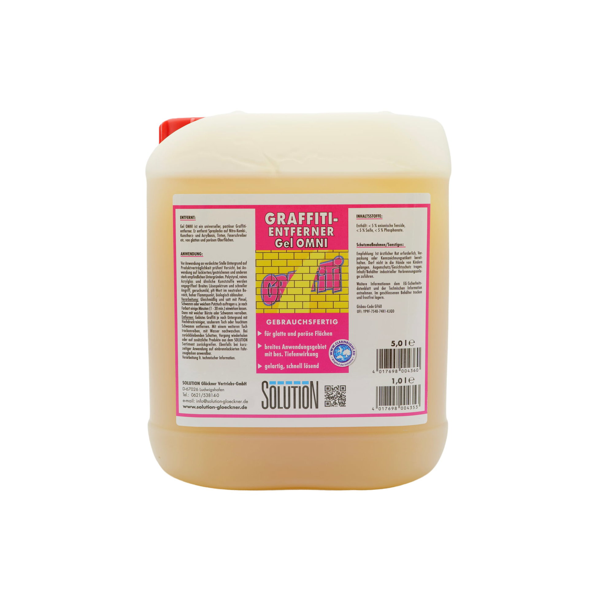 Solution Graffiti Entferner 500 ml — Karton: 500 Stk.