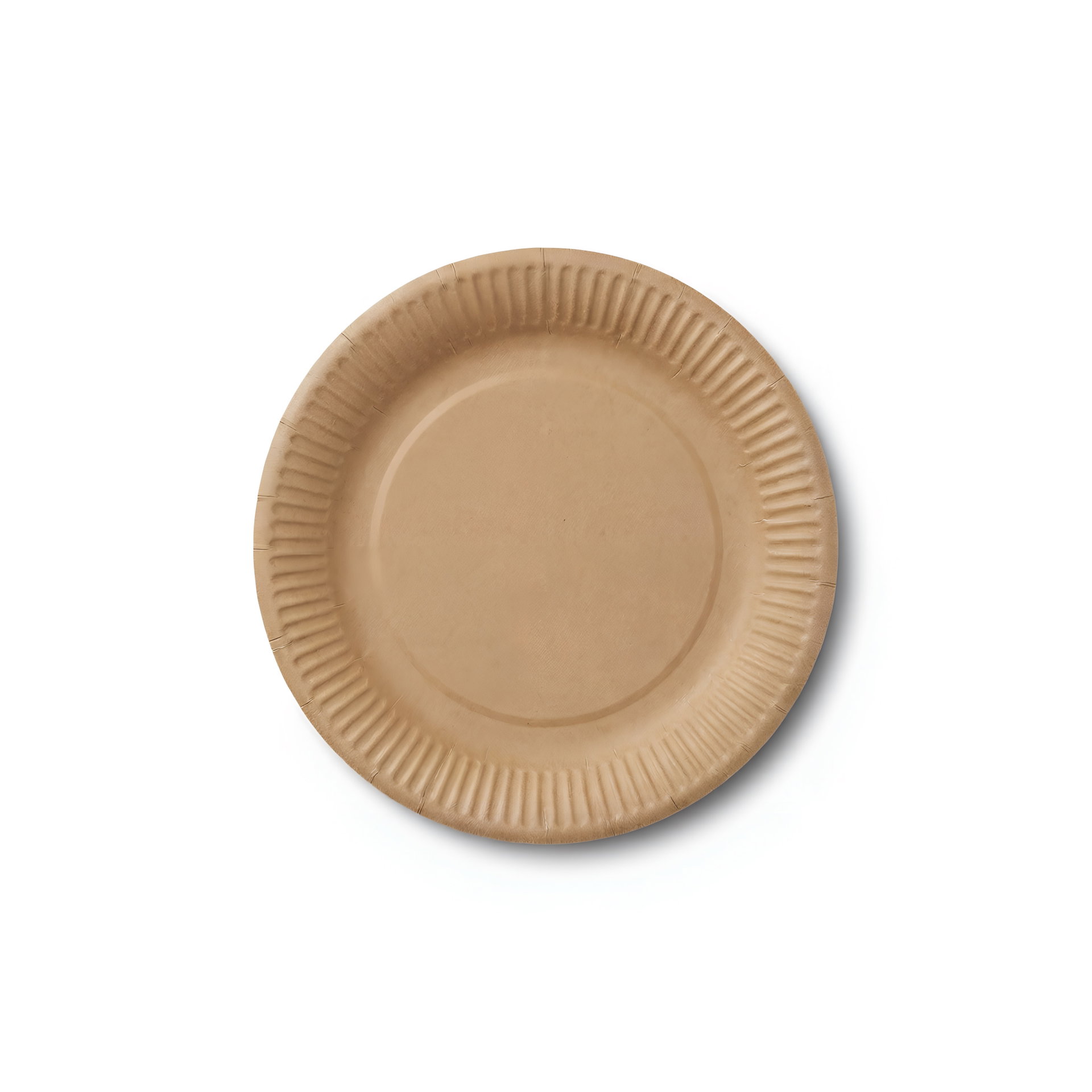 Pappteller 18 cm rund — Frischfaser · Karton: 1000 Stk.