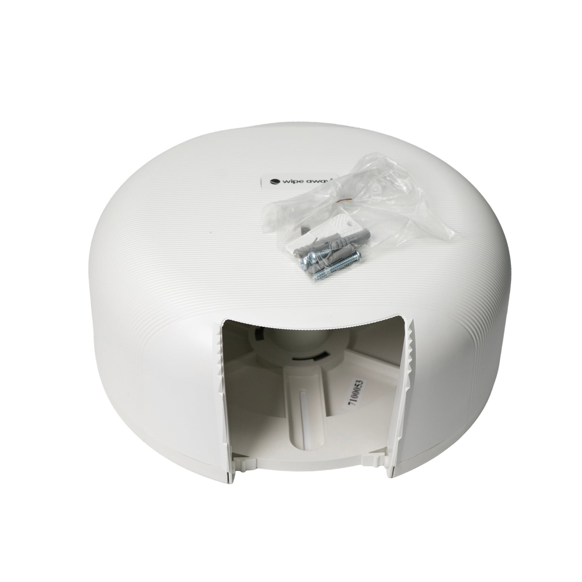 Ecoline Toilettenpapierspender Mini/Midi/Jumbo — Weiß · 100 % recycelter Kunststoff