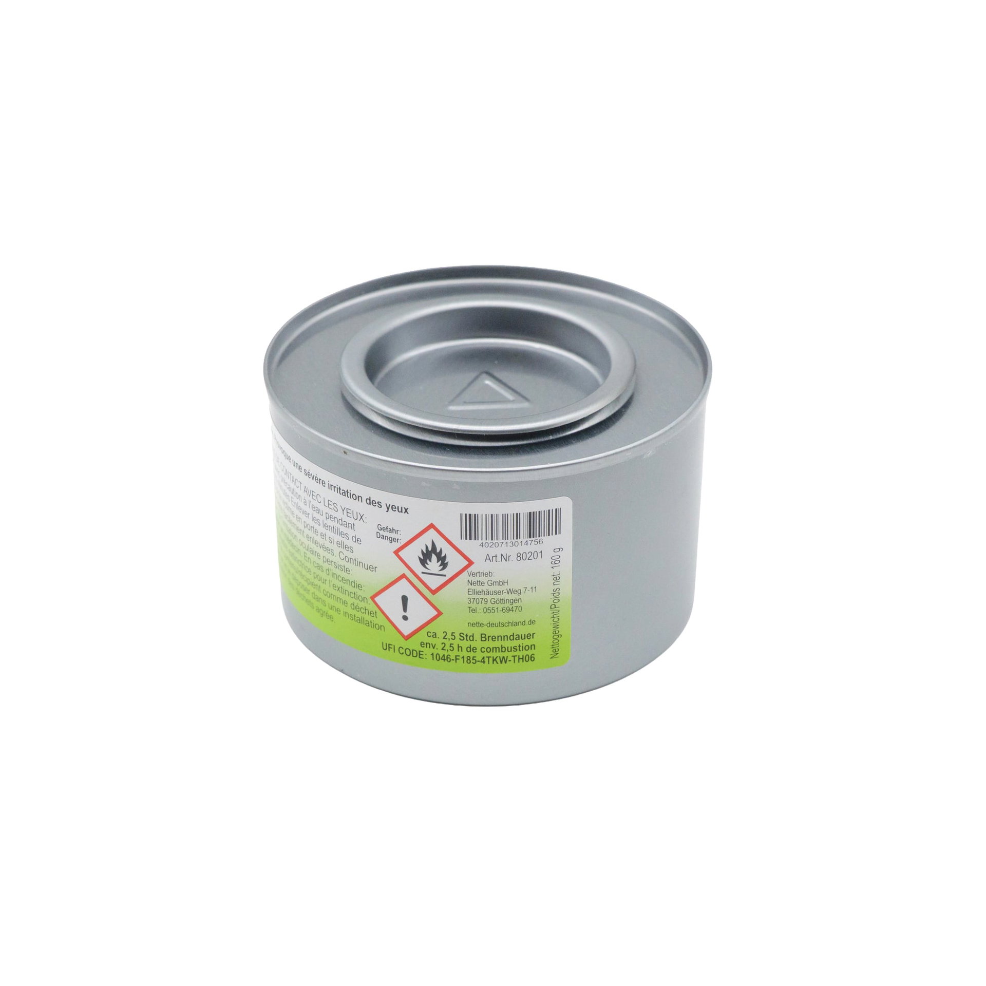 Brennpaste Bio-Ethanol ca. 2,5 Std. Brenndauer — Karton: 72 Stk.