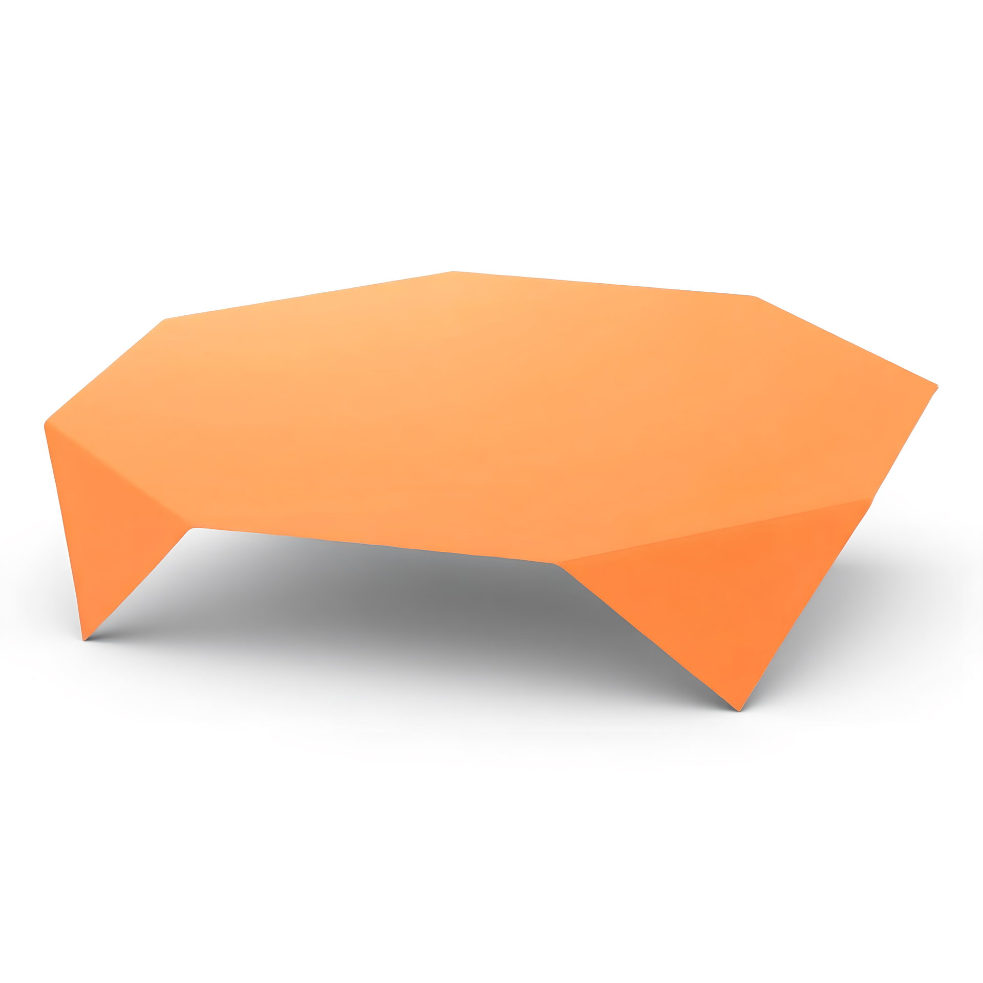 Bio Dunicel®-Mitteldecke 84 × 84 cm — Sun Orange