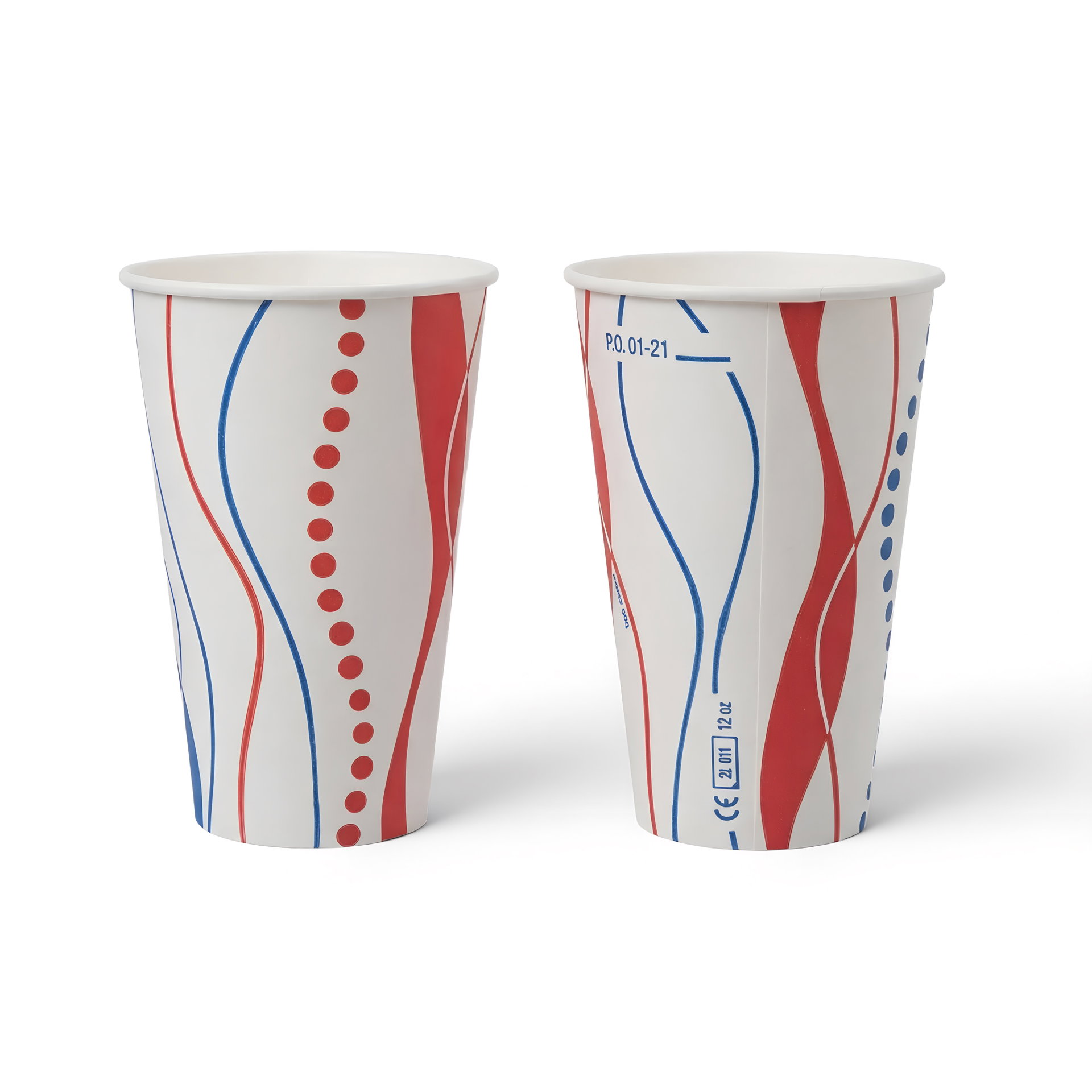 Trinkbecher 0,5 l — Pappe · Rot · Karton: 1000 Stk.