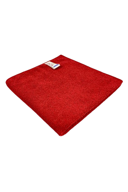 Mikrofasertuch Ziron Terry 40 × 40 — Rot · Karton: 25 Stk.