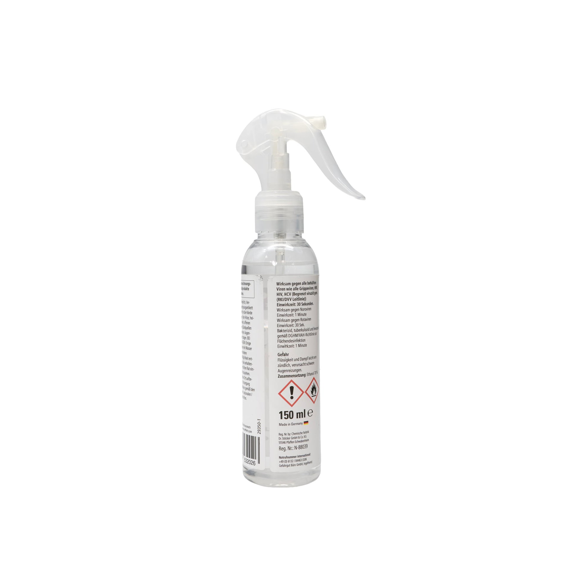 EgbertWilts Hand- und Flächendesinfektion 150 ml — Karton: 150 Stk.