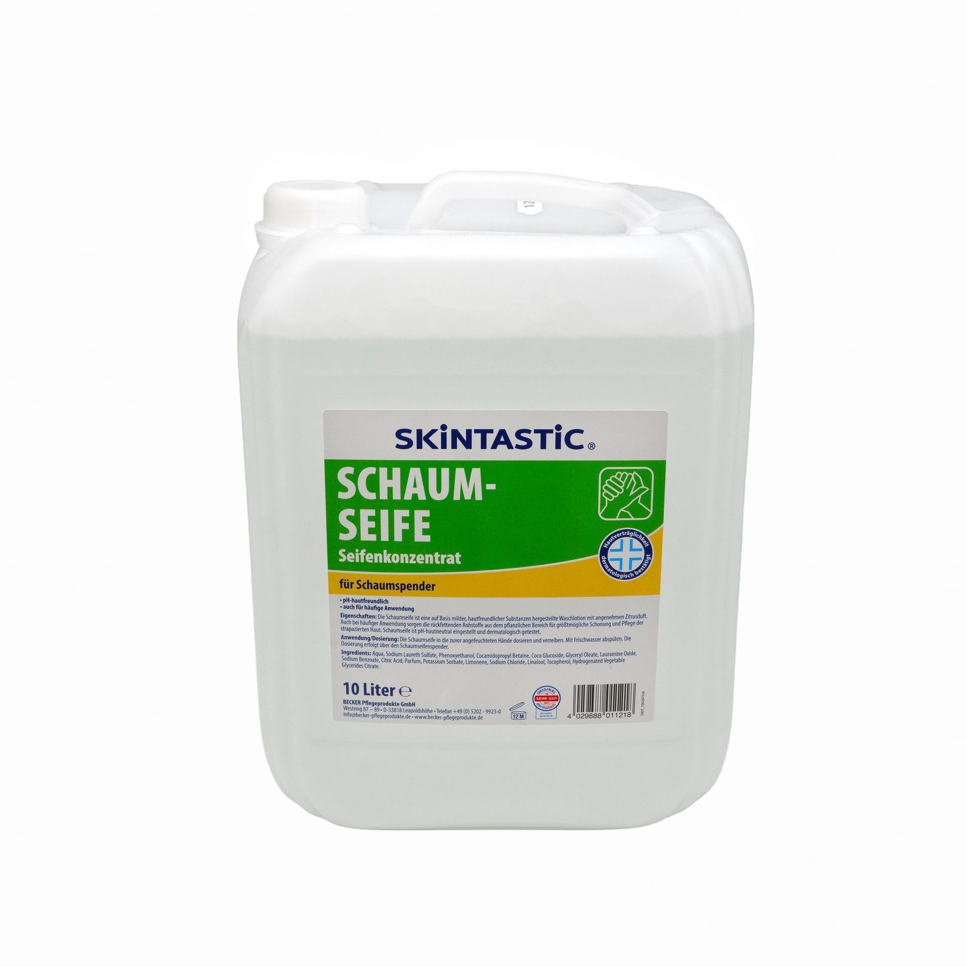 Solution Skintastic Schaumseife pH-hautneutral 10 l — Karton: 10 Stk.