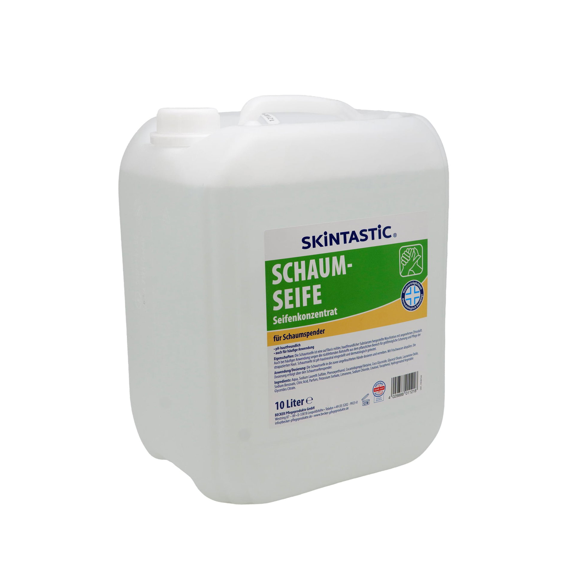 Solution Skintastic Schaumseife pH-hautneutral 10 l — Karton: 10 Stk.