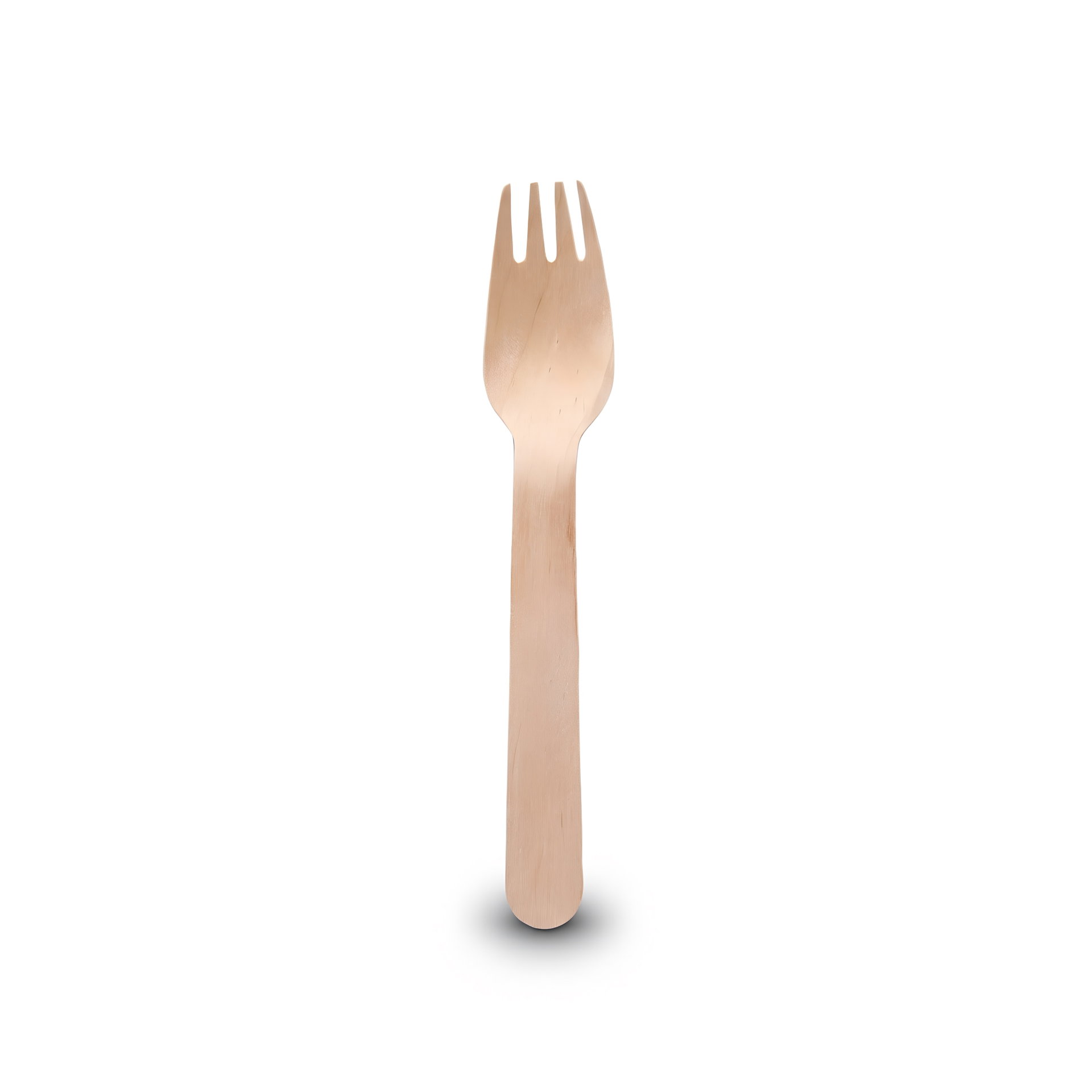 Gabel 16,55 cm — Holz · Gebogen · Karton: 2500 Stk.