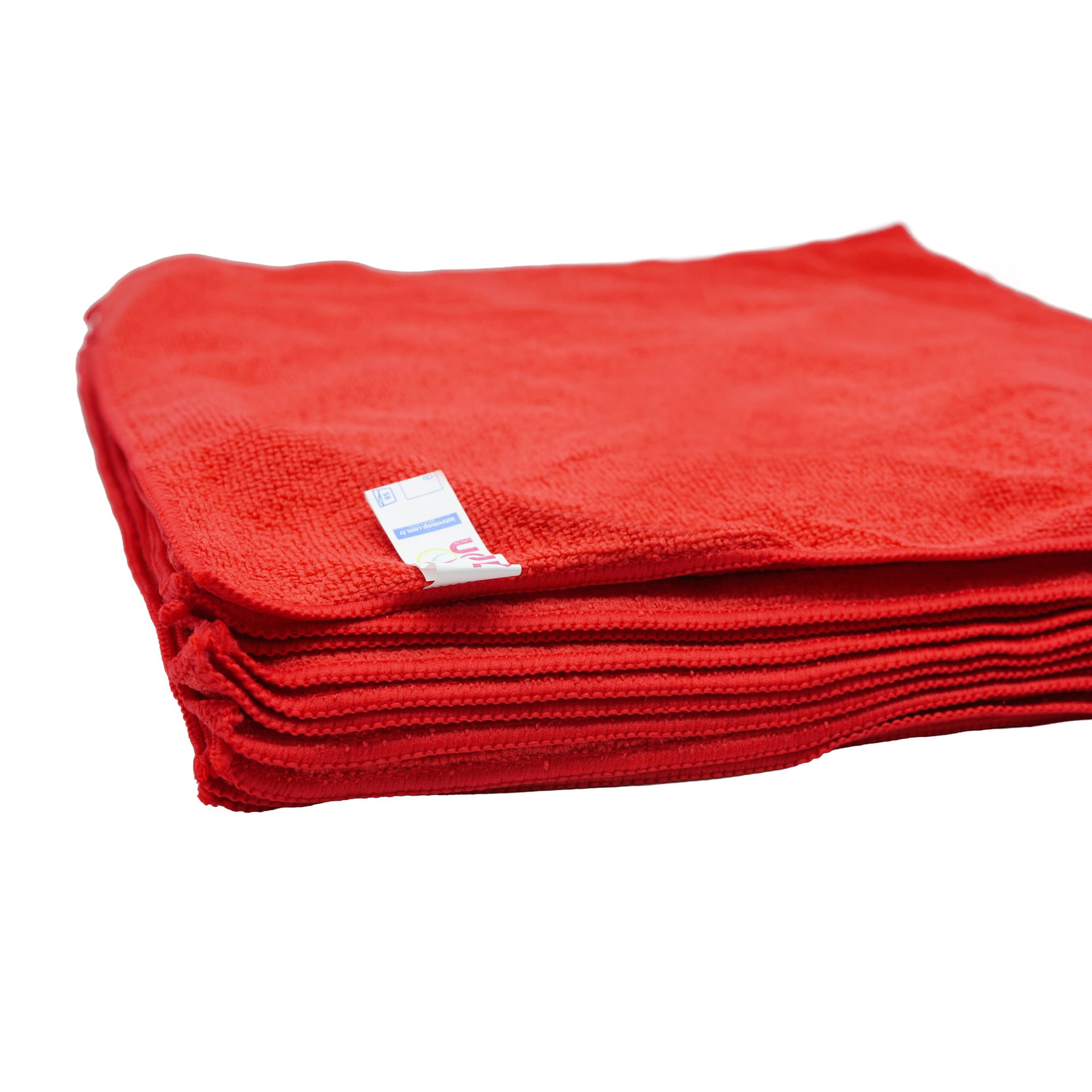 Mikrofasertuch Ziron Terry 40 × 40 — Rot · Karton: 25 Stk.