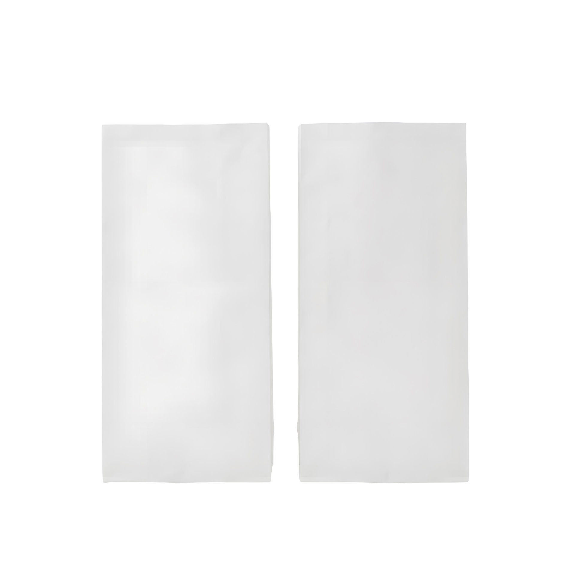 Bäckerbeutel 16+6 × 36 cm — Weiß · Gebleichtes Kraftpapier · Karton: 1000 Stk.