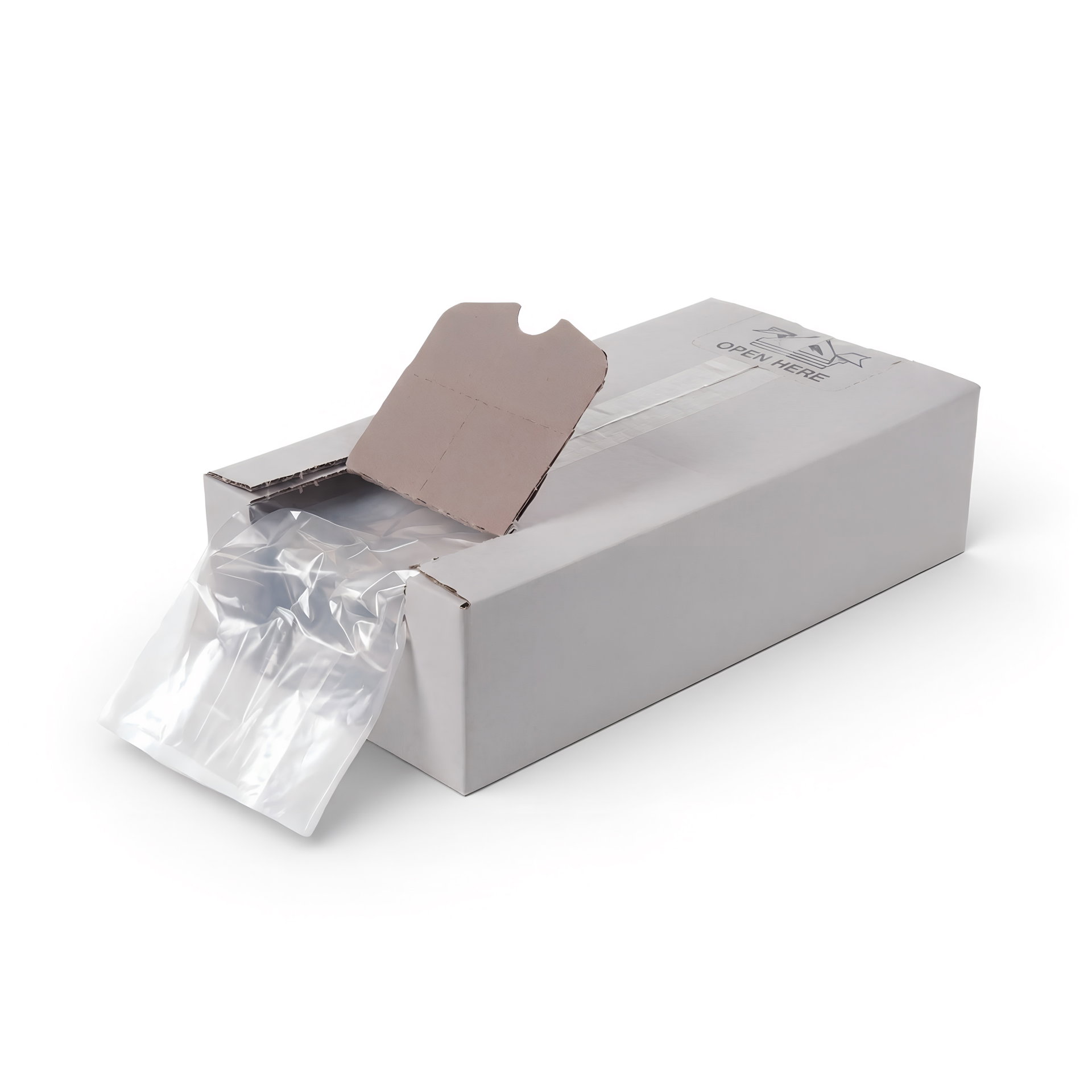 Poly-Faltenbeutel 15 × 10 × 40 cm 14 µm — Karton: 1000 Stk.