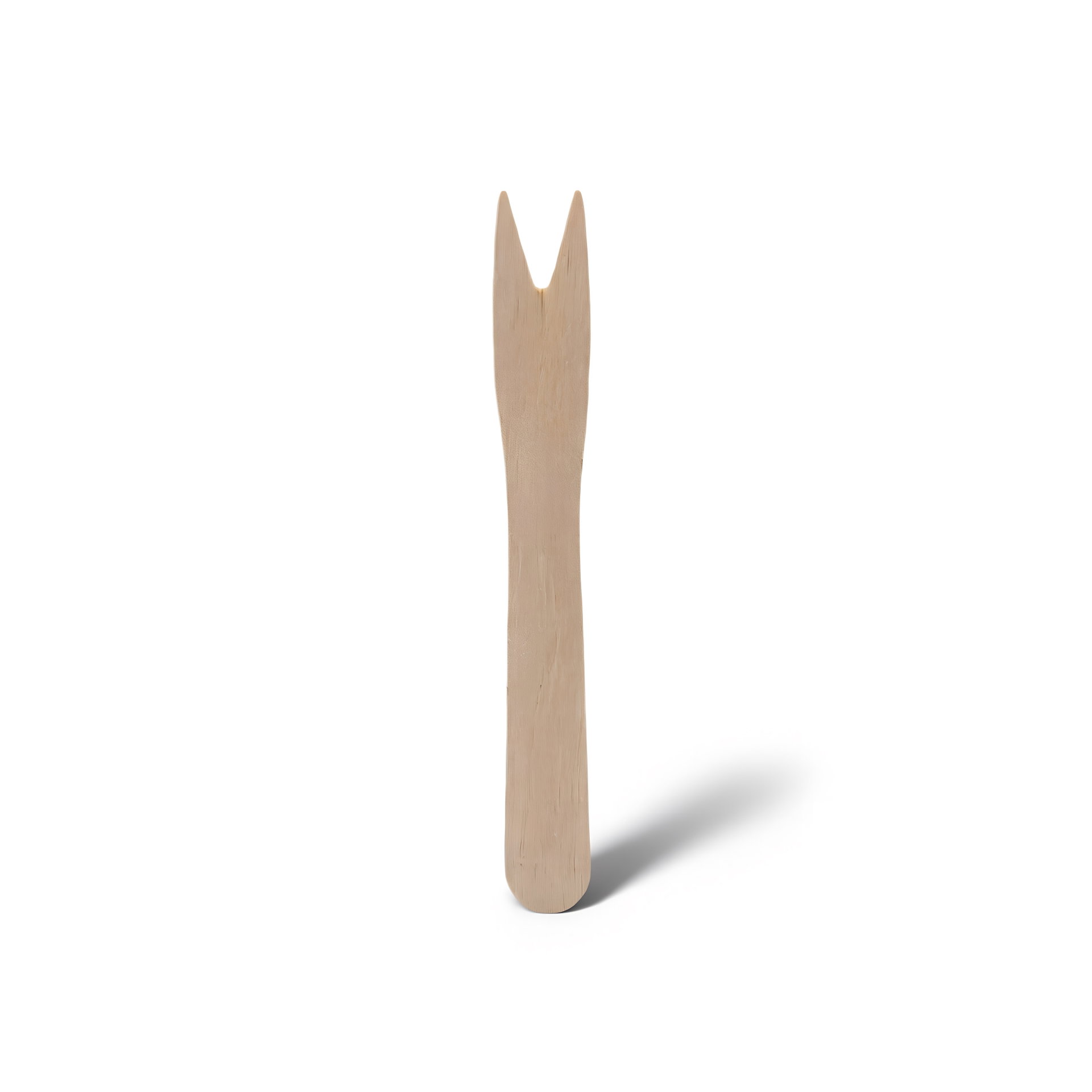 Pommes-Frites Gabeln 85 × 10 mm — Holz · Karton: 10000 Stk.