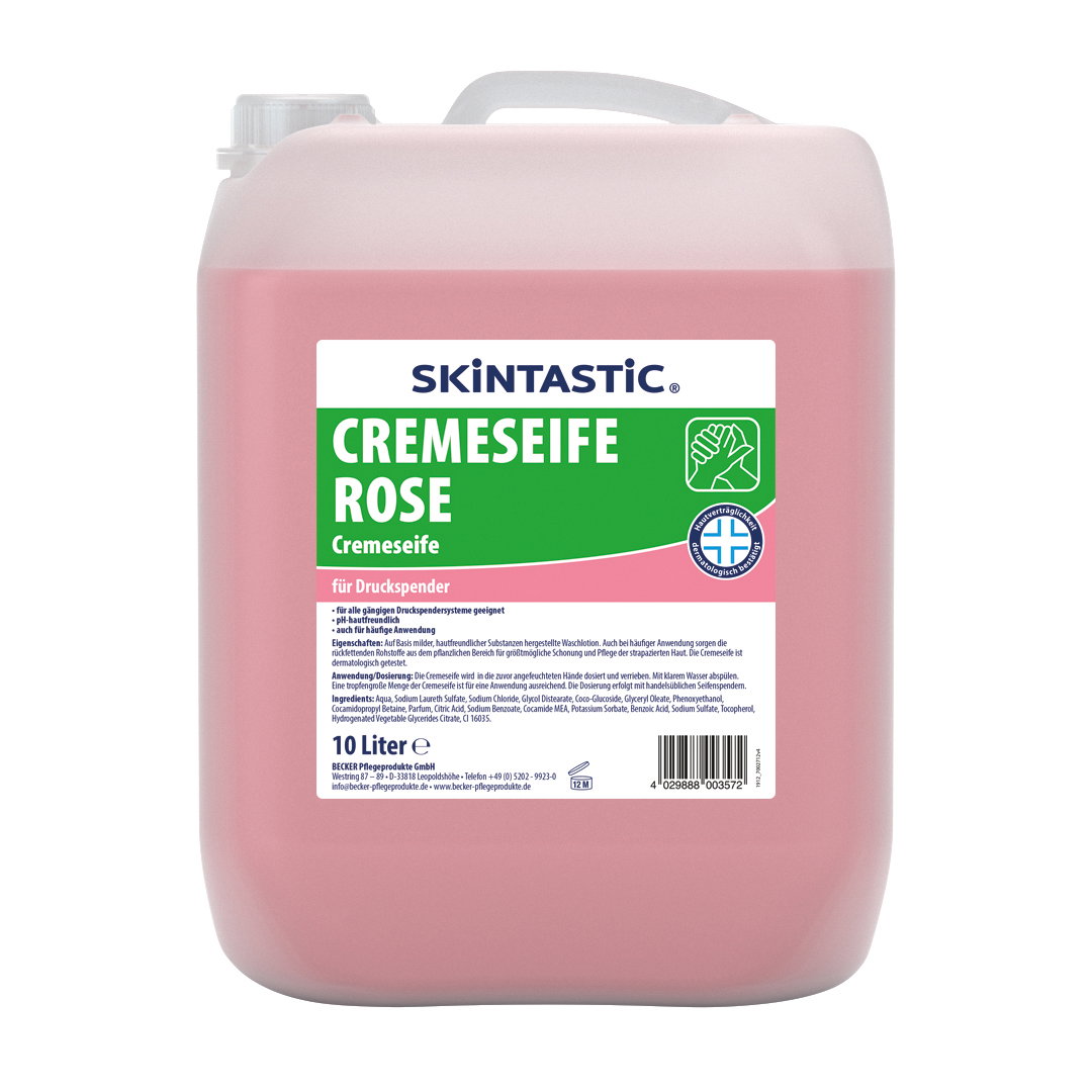 Eilfix Skintastic Cremeseife Rose 10 l — Karton: 10 Stk.