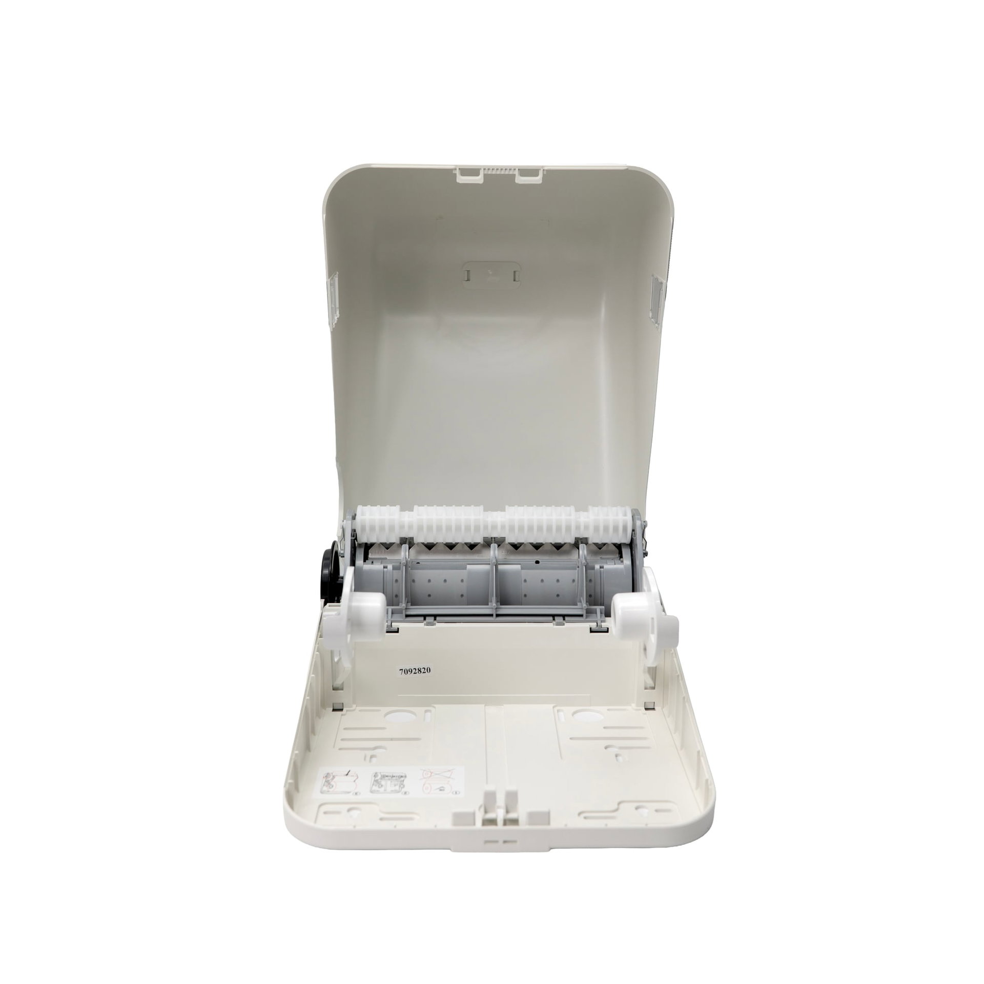 Ecoline Putzrollenspender Weiß — Manueller Wandspender
